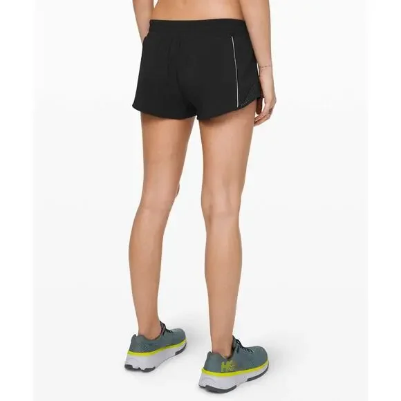 Lululemon Hotty Hot Short Reflective *2.5" Liner Stretch Black Women's Size 8 - Picture 11 of 15
